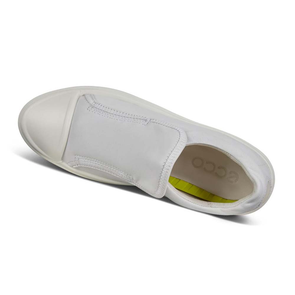 Dámské Boty Casual Ecco Flexure T-cap Slip-on Bílé | CZ 64QMA